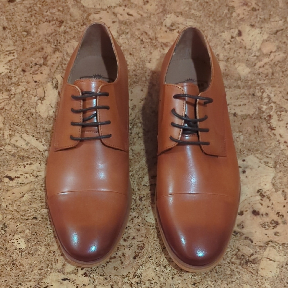 Brown Leather Men's Oxfords